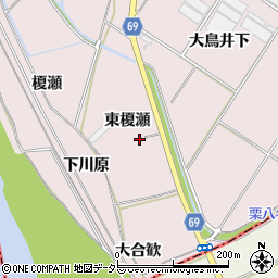 愛知県豊橋市賀茂町東榎瀬周辺の地図