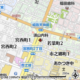 須山内科循環器内科周辺の地図