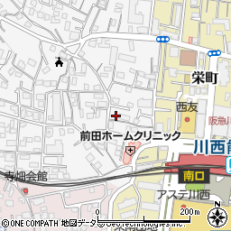 兵庫県川西市花屋敷1丁目3-11周辺の地図