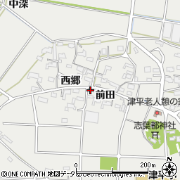 愛知県西尾市吉良町津平前田41周辺の地図