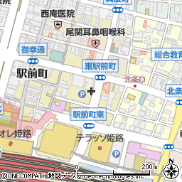 兵庫県姫路市東駅前町周辺の地図