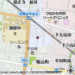 愛知県蒲郡市新井形町（南）周辺の地図