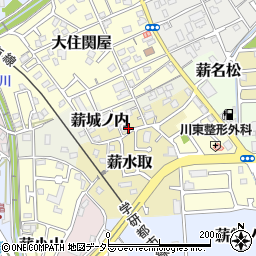 京都府京田辺市薪水取59周辺の地図