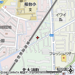 大阪府高槻市北大樋町3周辺の地図