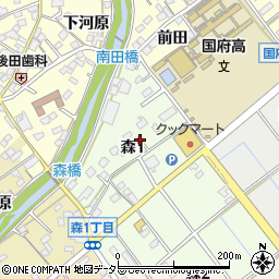 〒442-0846 愛知県豊川市森の地図