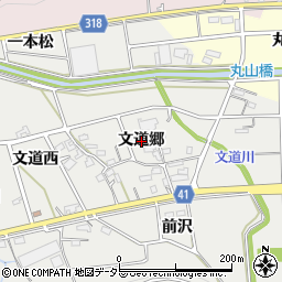 愛知県西尾市吉良町津平文道郷周辺の地図