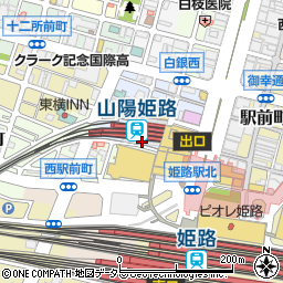 ファミリーマート山陽姫路駅前店周辺の地図