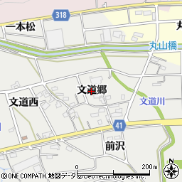愛知県西尾市吉良町津平（文道郷）周辺の地図