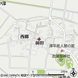 愛知県西尾市吉良町津平前田44周辺の地図