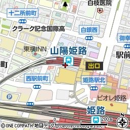 ファミリーマート山陽姫路駅前店周辺の地図