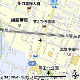 兵庫県姫路市岡田43-2周辺の地図