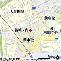京都府京田辺市薪水取58周辺の地図