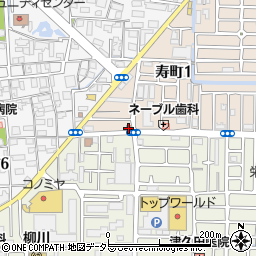 高槻寿郵便局周辺の地図
