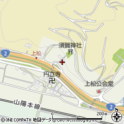 兵庫県相生市若狭野町上松486周辺の地図