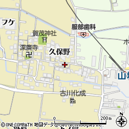 京都府城陽市奈島久保野21周辺の地図