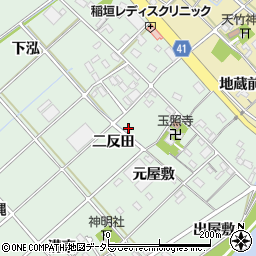 愛知県西尾市横手町周辺の地図