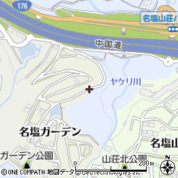 兵庫県西宮市名塩ガーデン2周辺の地図