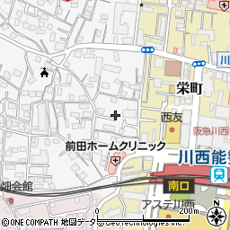 兵庫県川西市花屋敷1丁目3-14周辺の地図