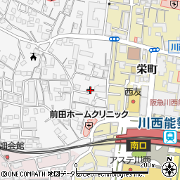 兵庫県川西市花屋敷1丁目3周辺の地図