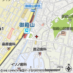 枚方市立　御殿山東自転車駐車場周辺の地図