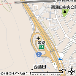 丸亀製麺 姫路SA店周辺の地図