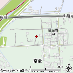 兵庫県揖保郡太子町常全268周辺の地図