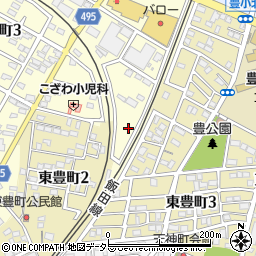 愛知県豊川市新豊町2丁目10周辺の地図