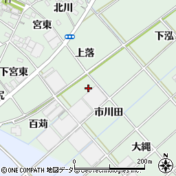 愛知県西尾市野々宮町下落周辺の地図