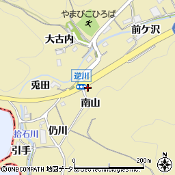 愛知県額田郡幸田町逆川南山1-19周辺の地図