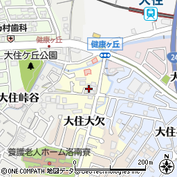京都府京田辺市大住大欠3-1周辺の地図