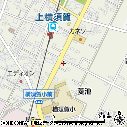 愛知県西尾市吉良町上横須賀菱池22周辺の地図