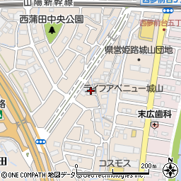 兵庫県姫路市広畑区西蒲田1743周辺の地図
