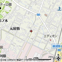 愛知県西尾市吉良町上横須賀五反田12-4周辺の地図