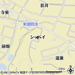 愛知県武豊町（知多郡）冨貴（シッペイ）周辺の地図