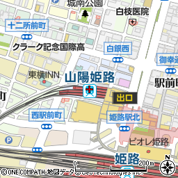 兵庫県姫路市周辺の地図