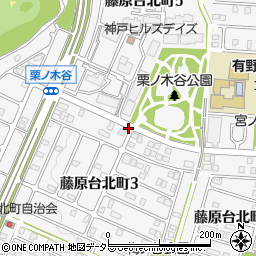 兵庫県神戸市北区藤原台北町周辺の地図