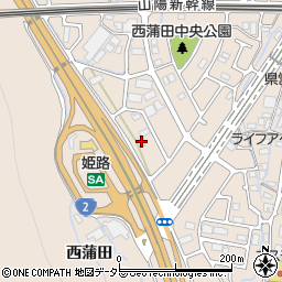 兵庫県姫路市広畑区西蒲田1690周辺の地図