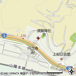 兵庫県相生市若狭野町上松491周辺の地図