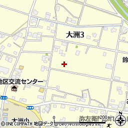 静岡県藤枝市大洲周辺の地図