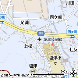 ファミリーマート蒲郡塩津店周辺の地図