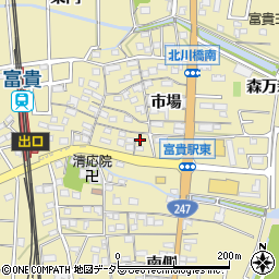 愛知県知多郡武豊町冨貴市場74周辺の地図
