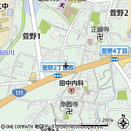大阪スバルカースポット箕面周辺の地図
