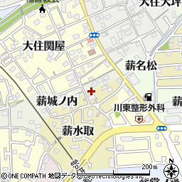 京都府京田辺市薪水取64周辺の地図