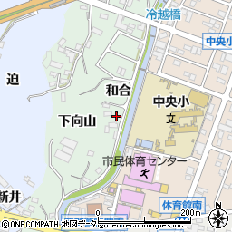 愛知県蒲郡市神ノ郷町（和合）周辺の地図