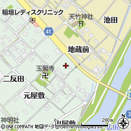 愛知県西尾市横手町北屋敷周辺の地図