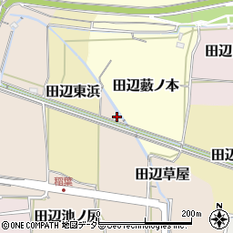 京都府京田辺市田辺草屋43-2周辺の地図