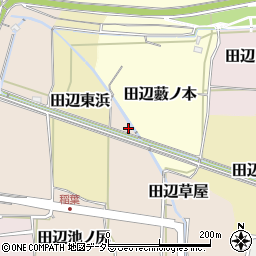 京都府京田辺市田辺草屋43周辺の地図