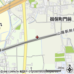 兵庫県たつの市揖保町門前166周辺の地図