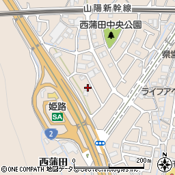兵庫県姫路市広畑区西蒲田1683周辺の地図