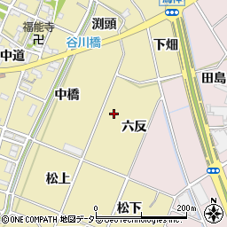 愛知県豊川市谷川町東浦周辺の地図